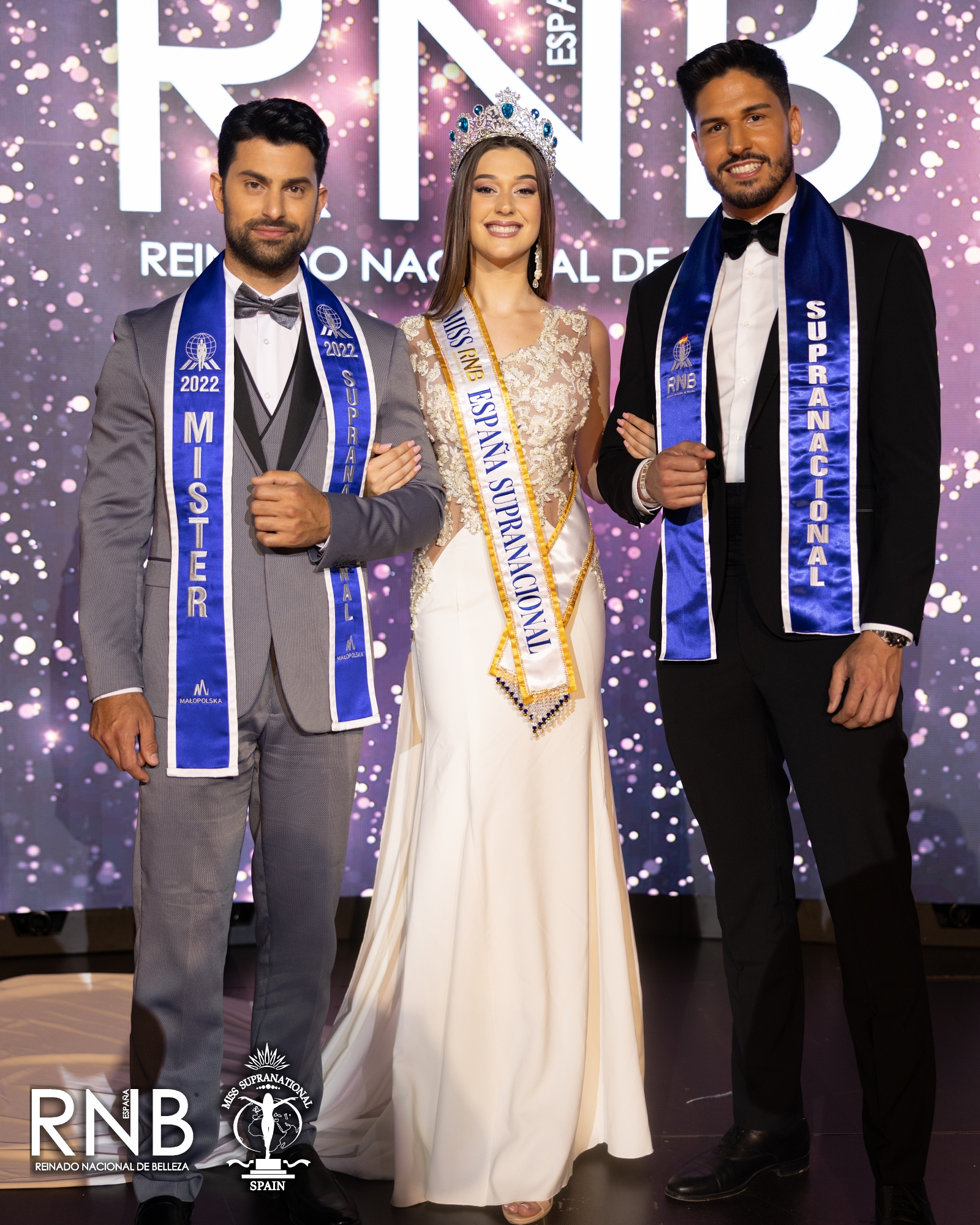 Luis Daniel Galvez Lola Wilson Ivan Alvarez Gala Final Miss RNB España 2023 Miss Supranational Spain