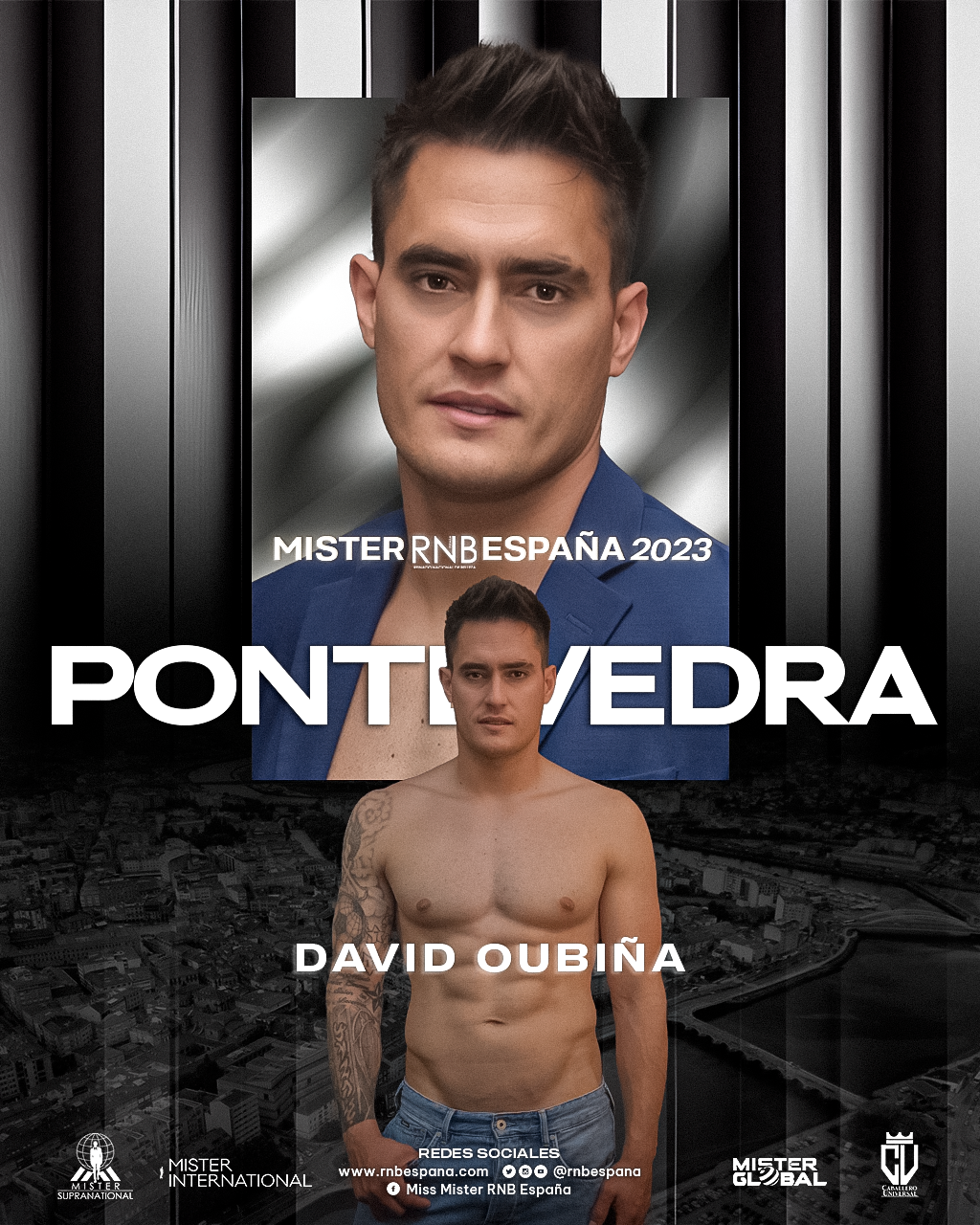 Mister RNB Pontevedra 2023 David Oubiña Banner