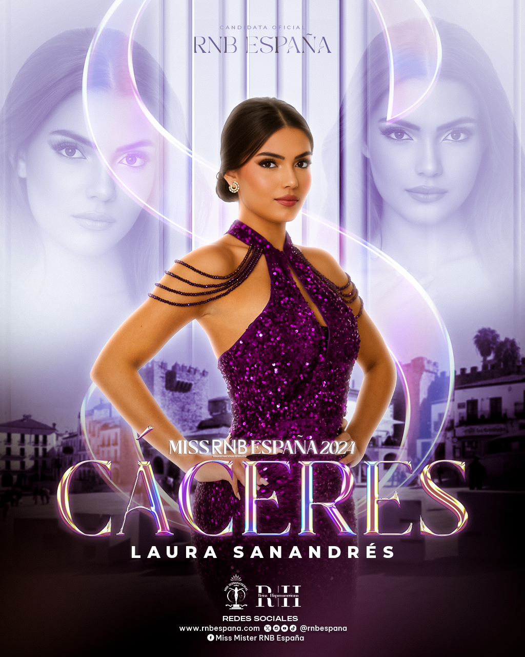 Miss RNB Caceres 2024 Laura Sanandres Banner