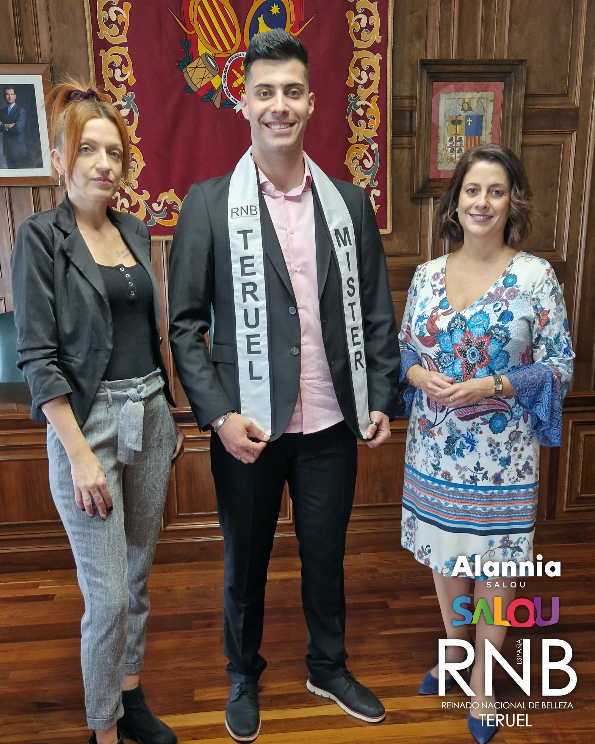 Mister RNB España 2023 Mister RNB Teruel 2023 Cata Muntean Ayuntamiento de Teruel Alcaldesa Emma Buj 2