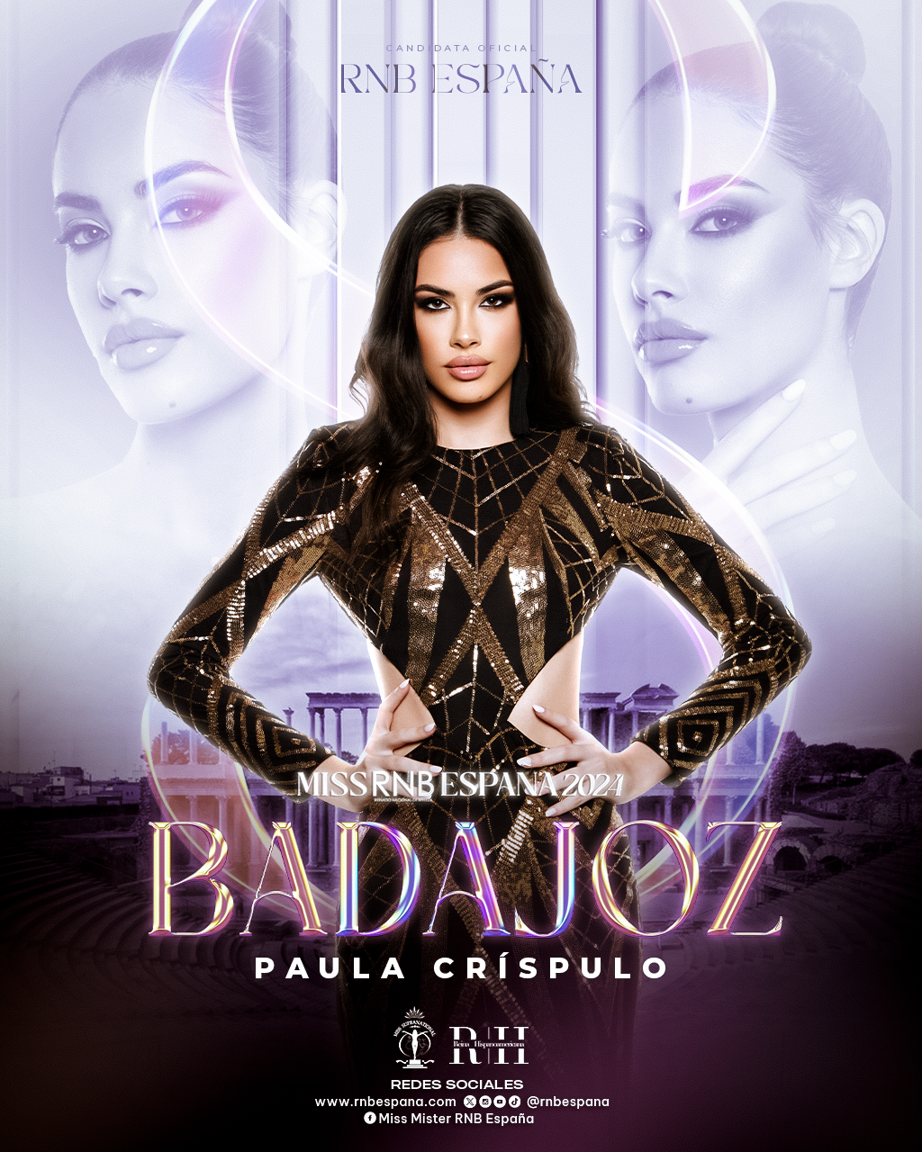 Miss RNB Badajoz 2024 Paula Crispulo Banner