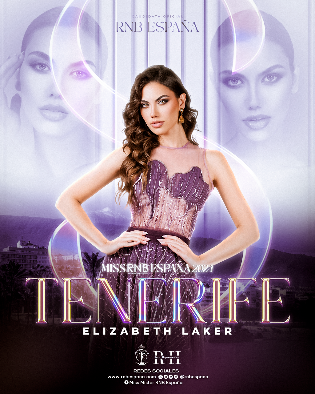Miss RNB Tenerife 2024 Elizabeth Laker Banner
