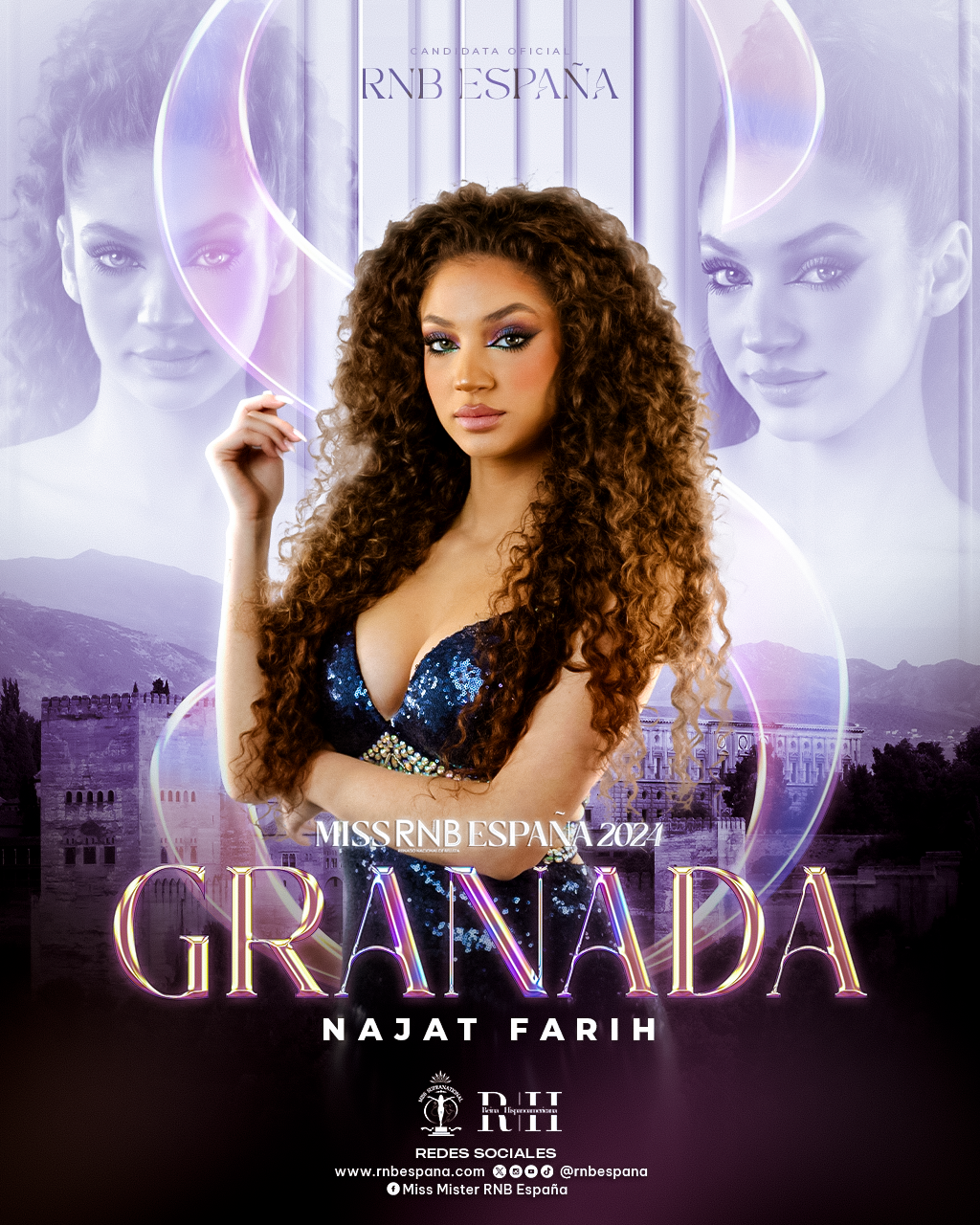 Miss RNB Granada 2024 Najat Farih Banner