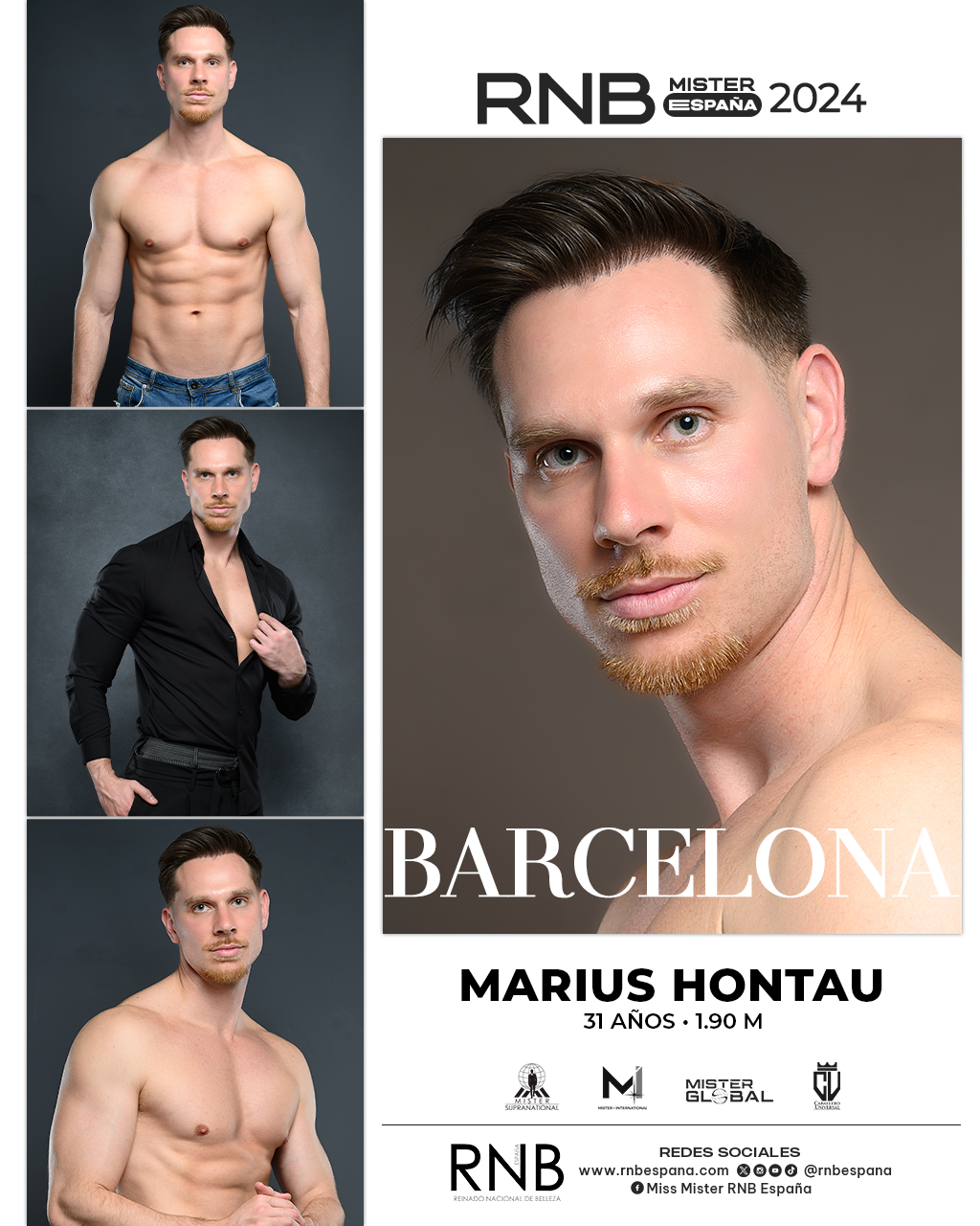 Mister RNB Barcelona 2024 Marius Hontau Banner