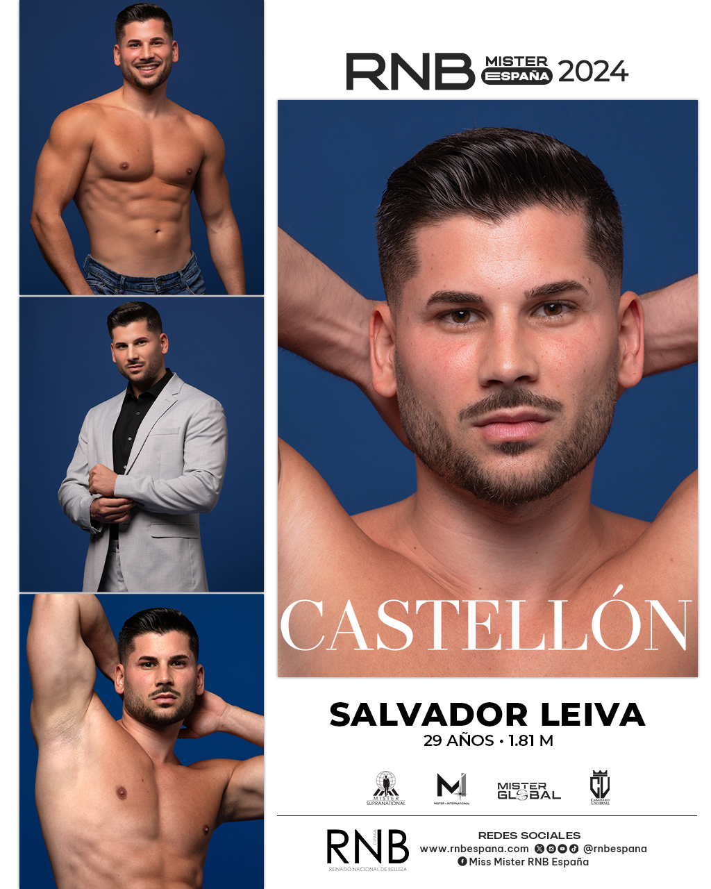 Mister RNB Castellon 2024 Salvador Leiva Banner