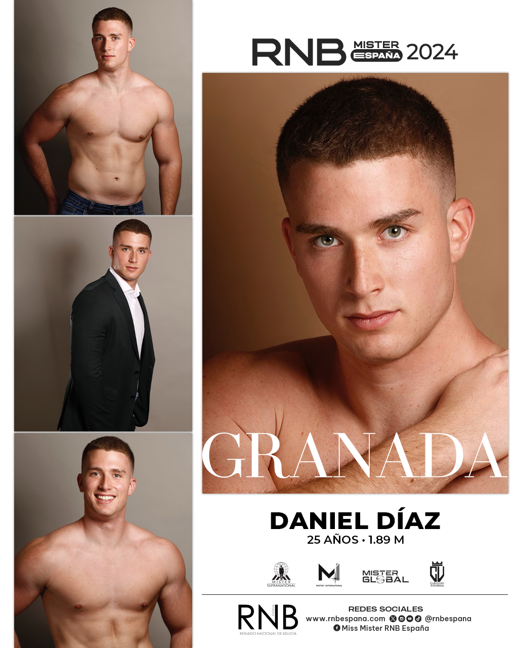 Mister RNB Granada 2024 Daniel Diaz Banner