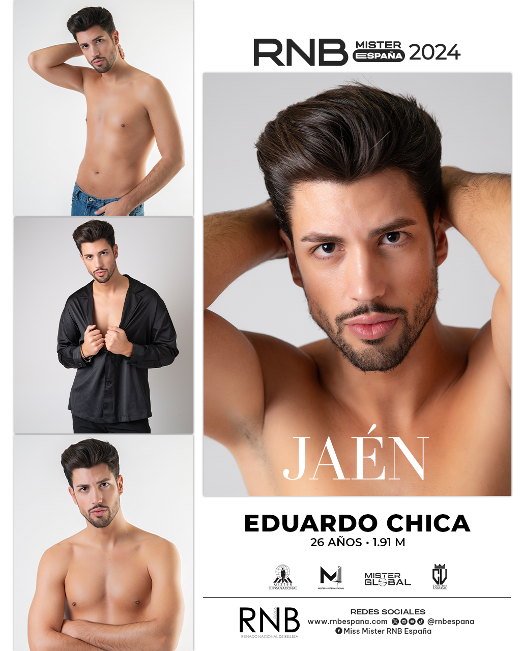 Mister RNB Jaen 2024 Eduardo Chica Banner