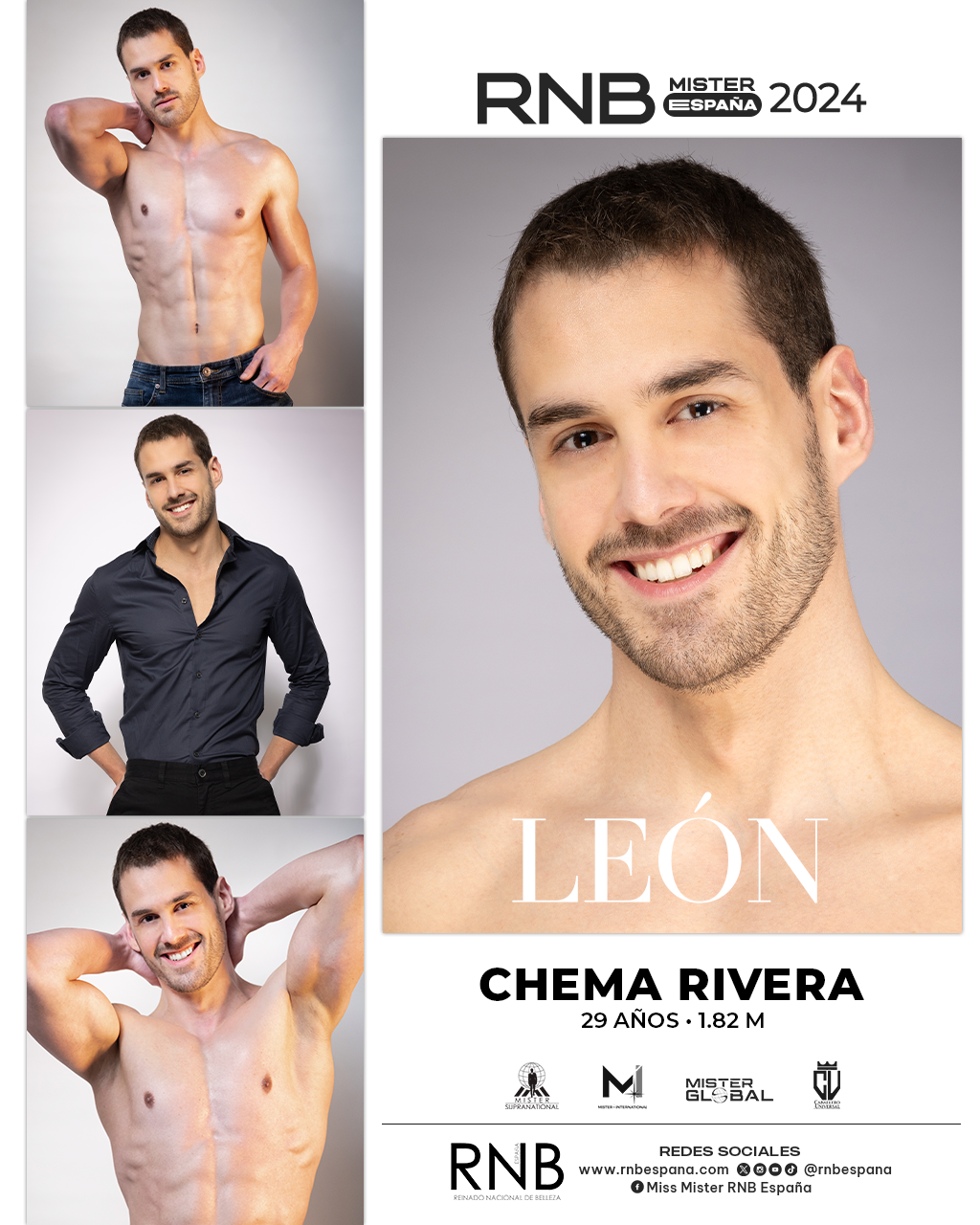 Mister RNB Leon 2024 Chema Rivera Banner
