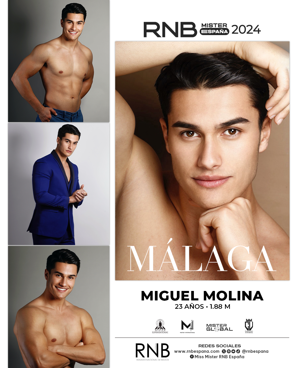 Mister RNB Malaga 2024 Miguel Molina Banner