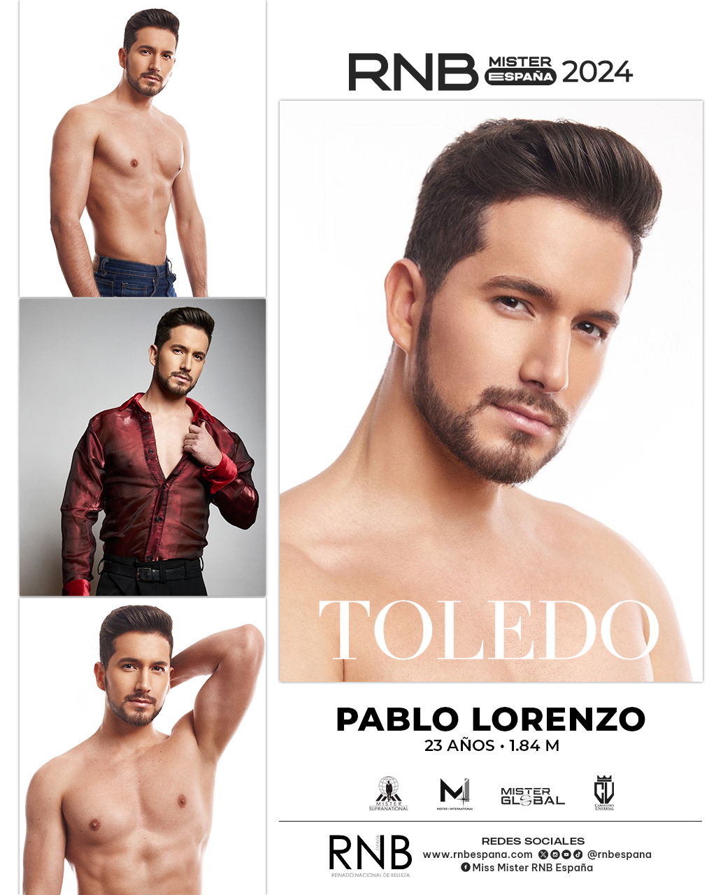 Mister RNB Toledo 2024 Pablo Lorenzo Banner