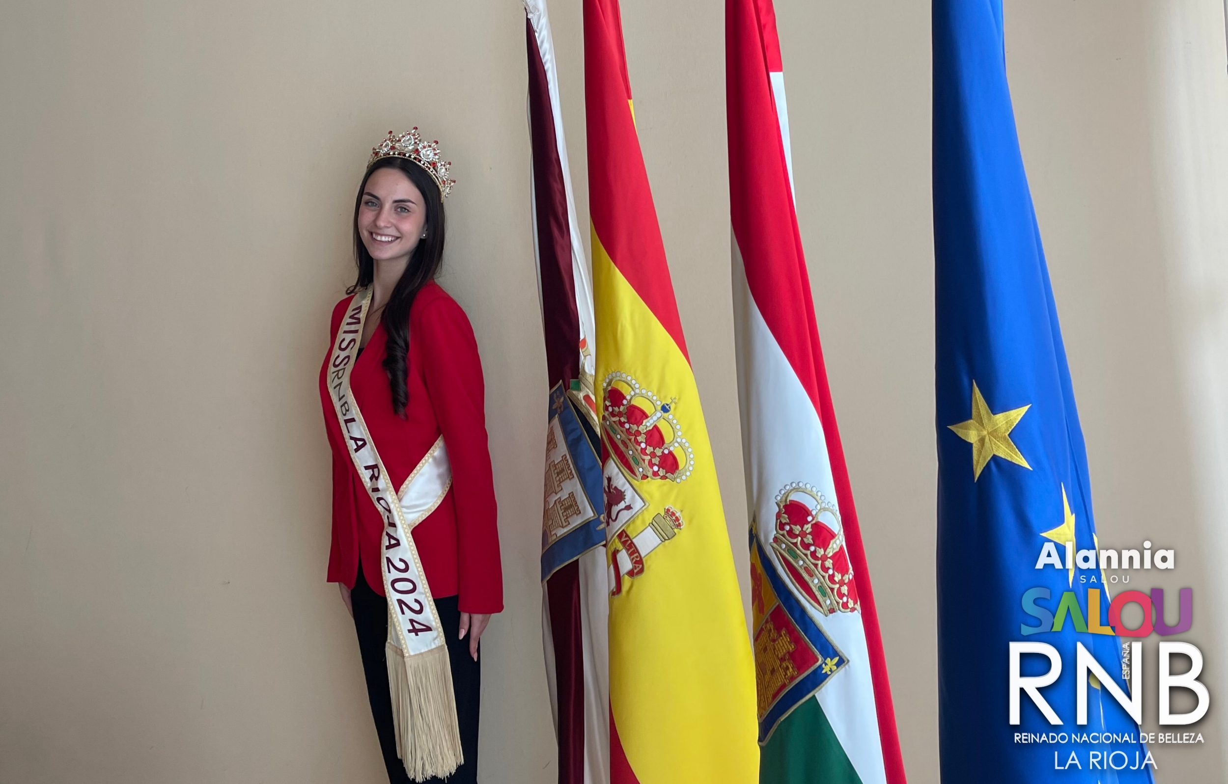 Recibimiento Ayuntamiento Logroño Conrado Escobar Ainara Martinez Miss RNB La Rioja 2024 Miss RNB España 2024 Salou 2