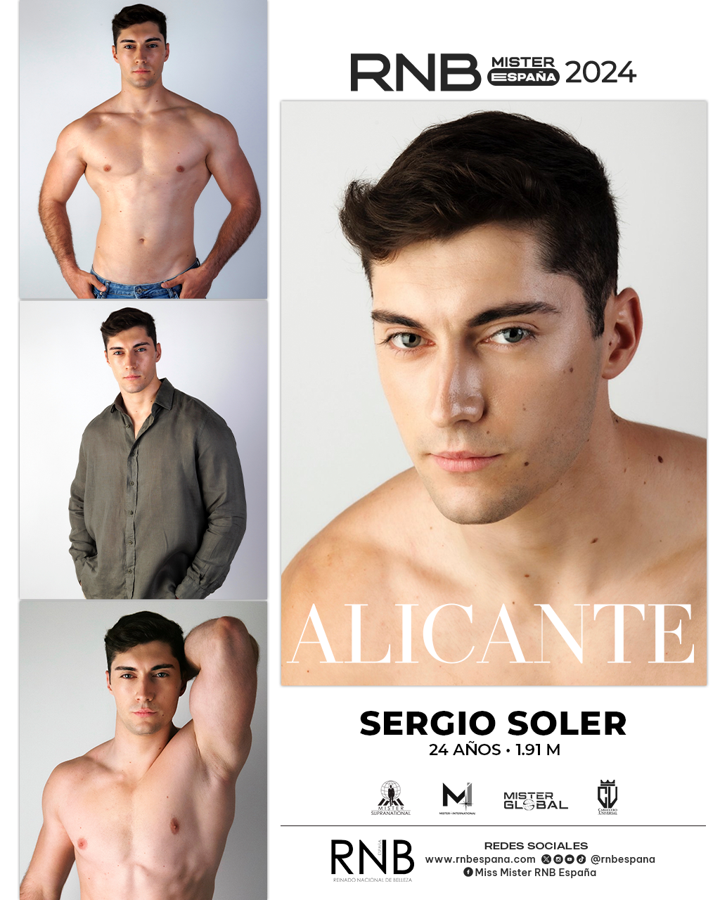 Mister RNB Alicante 2024 Sergio Soler Banner