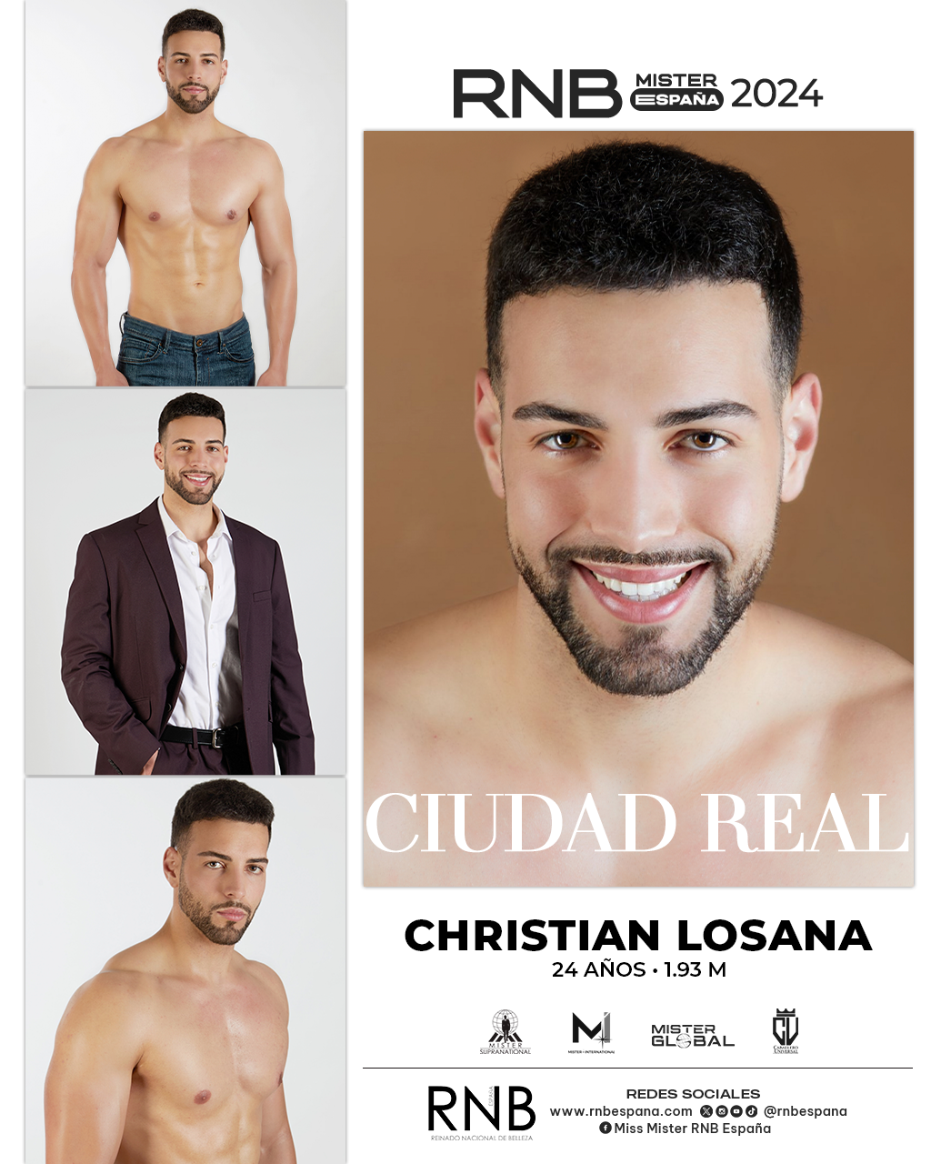 Mister RNB Ciudad Real 2024 Christian Losana Banner