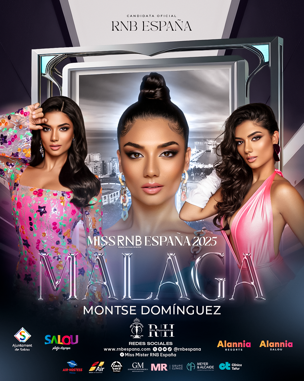 Miss RNB Malaga 2025 Montse Dominguez Banner