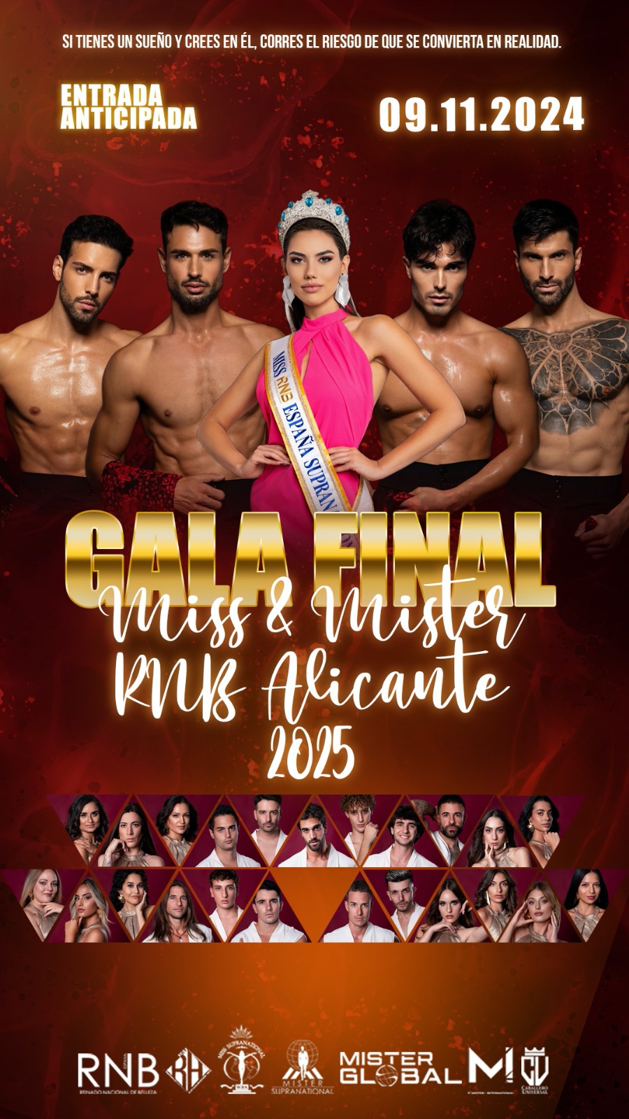 Cartel Miss Mister RNB Alicante 2025