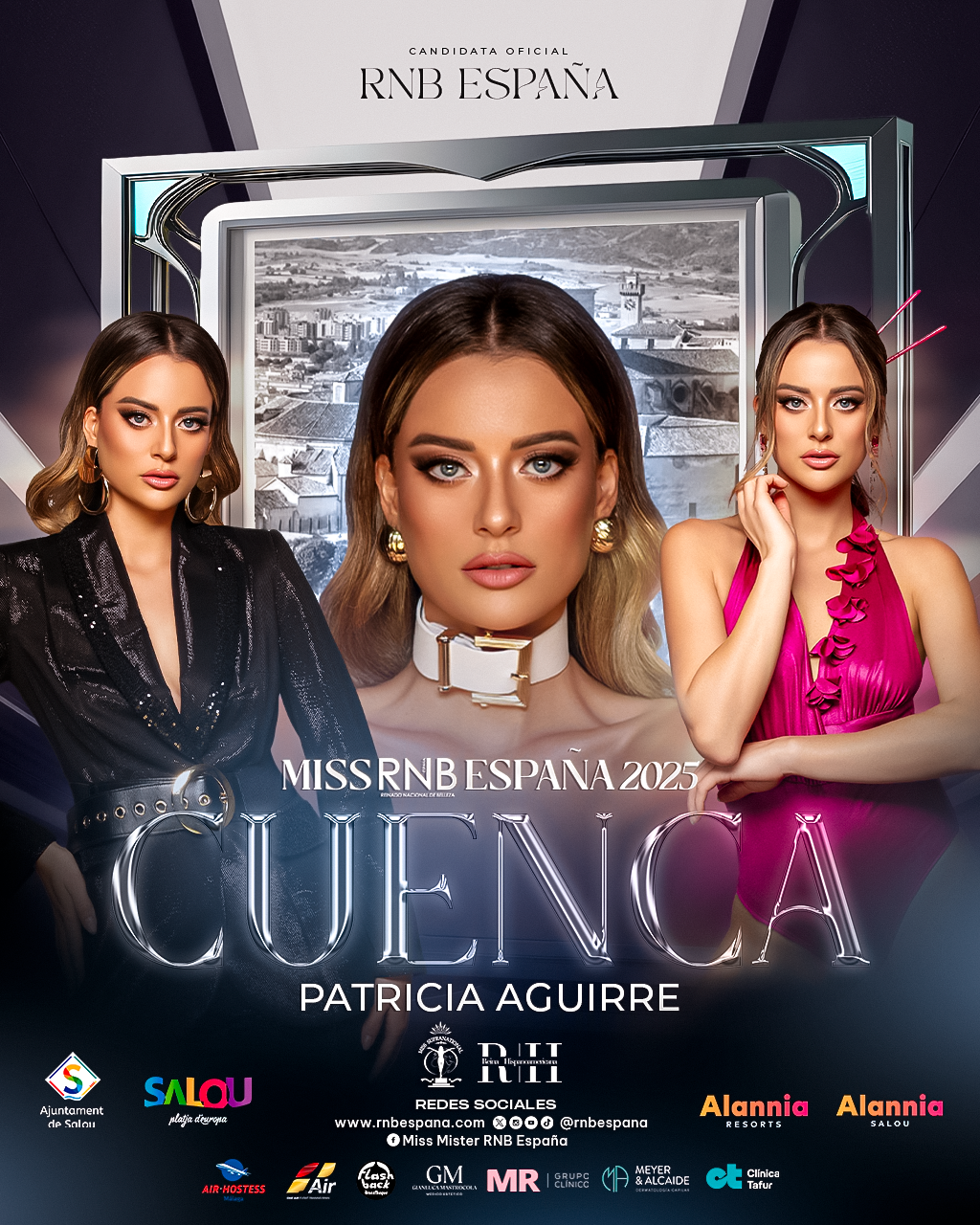 Miss RNB Cuenca 2025 Patricia Aguirre Banner