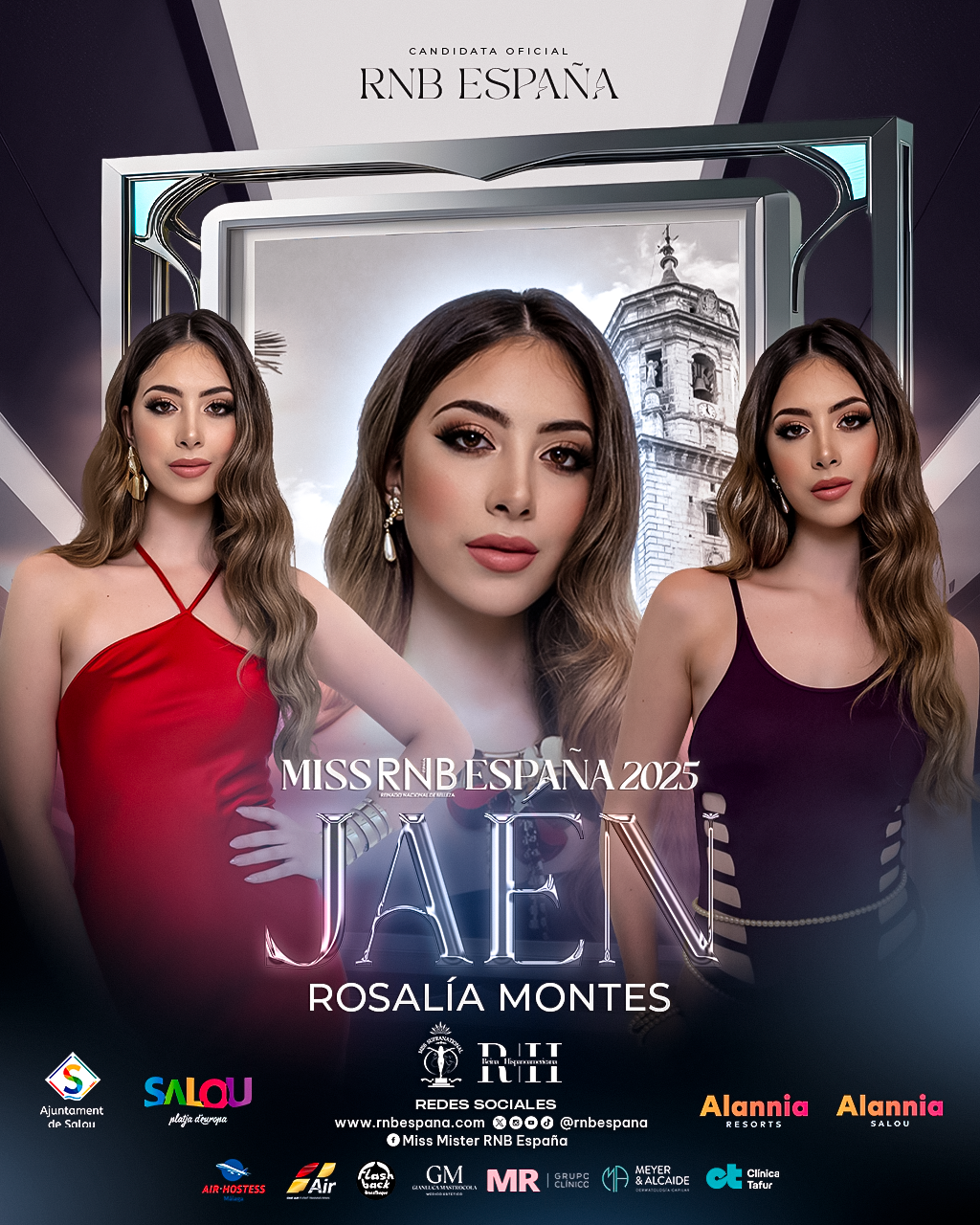 Miss RNB Jaen 2025 Rosalia Montes Banner