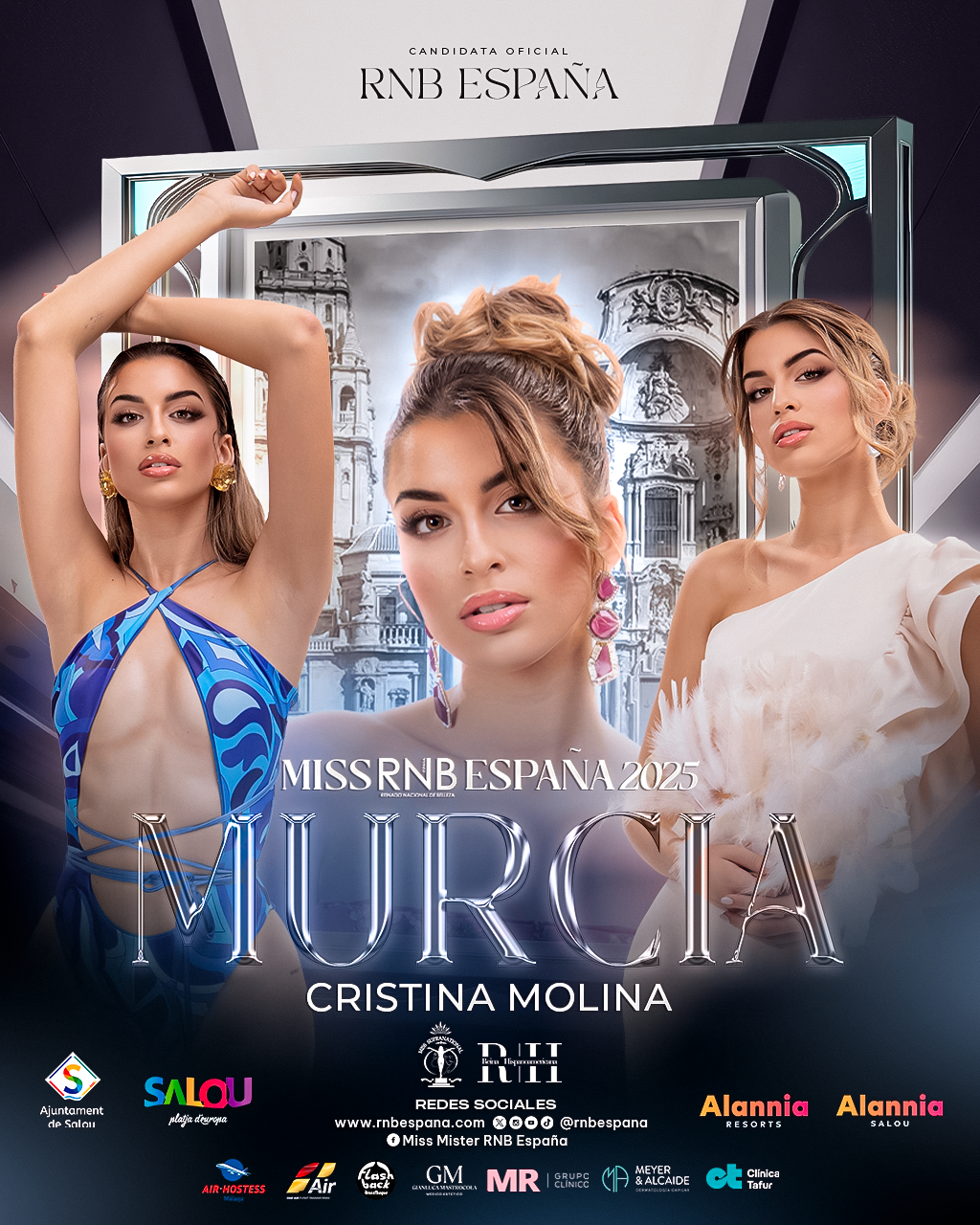 Miss RNB Murcia 2025 Cristina Molina Banner