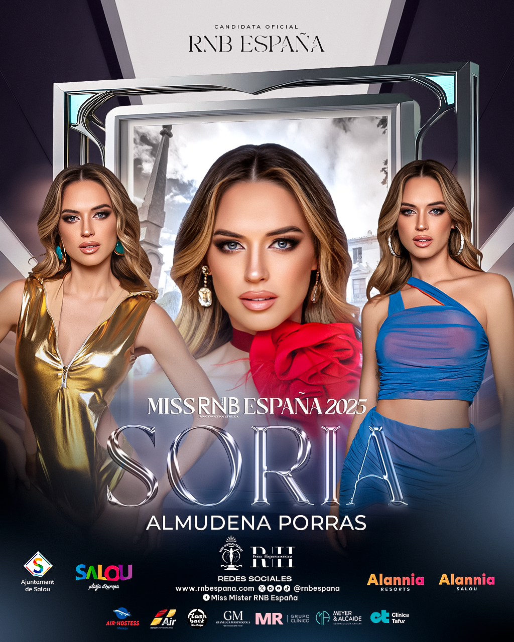 Miss RNB Soria 2025 Almudena Porras Banner