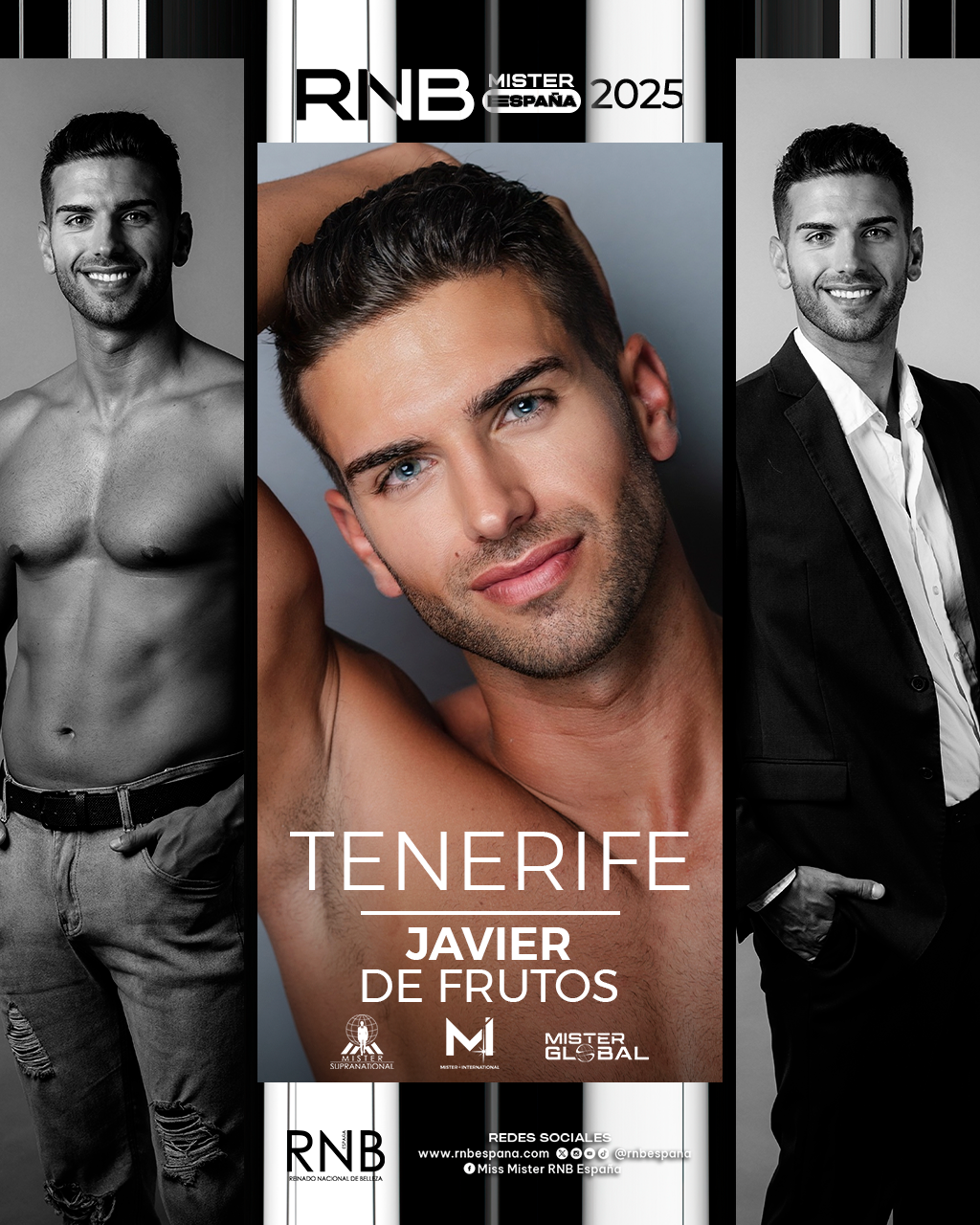 Mister RNB Tenerife 2025 Javier De Frutos Banner