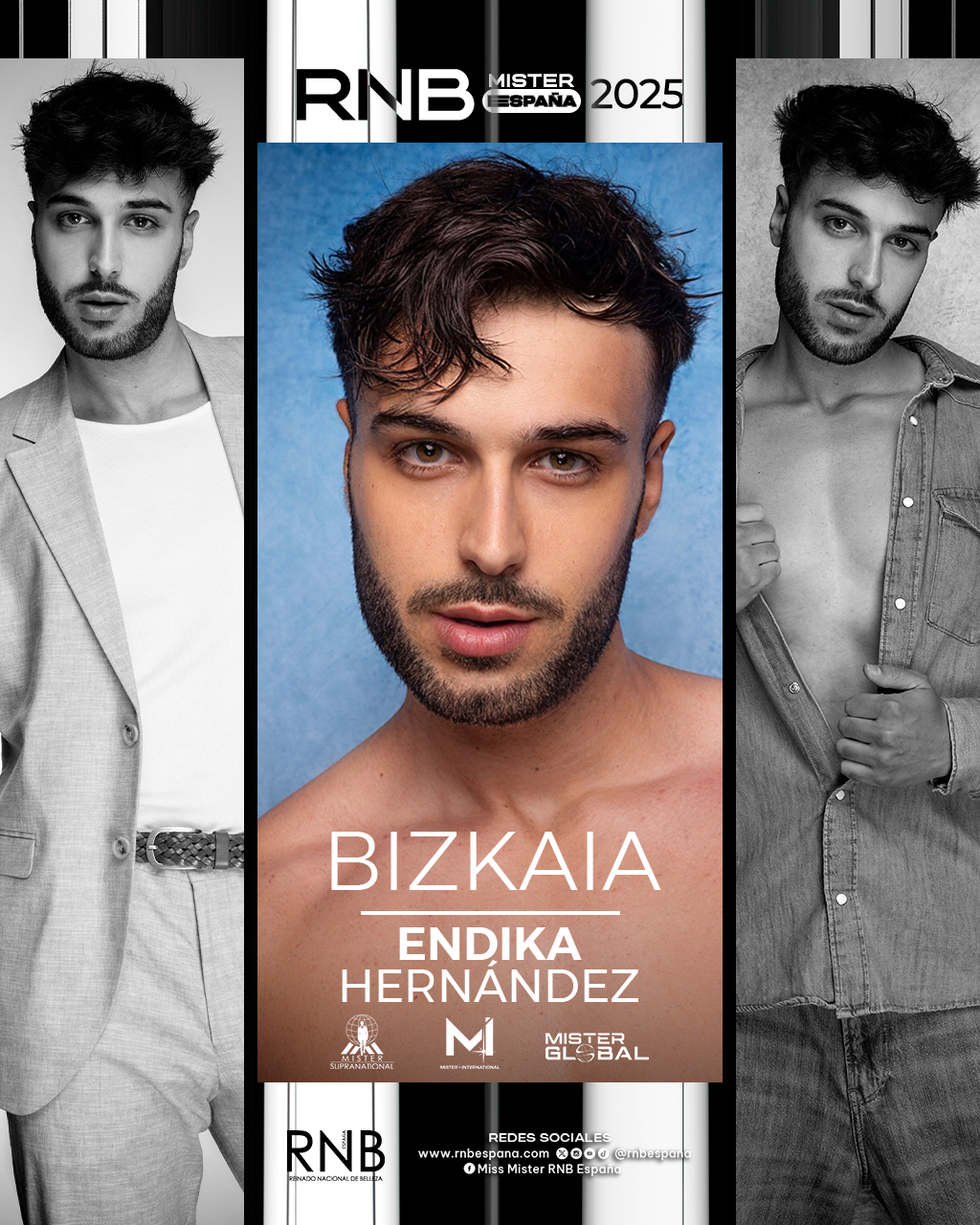 Mister RNB Bizkaia 2025 Endika Hernandez Banner