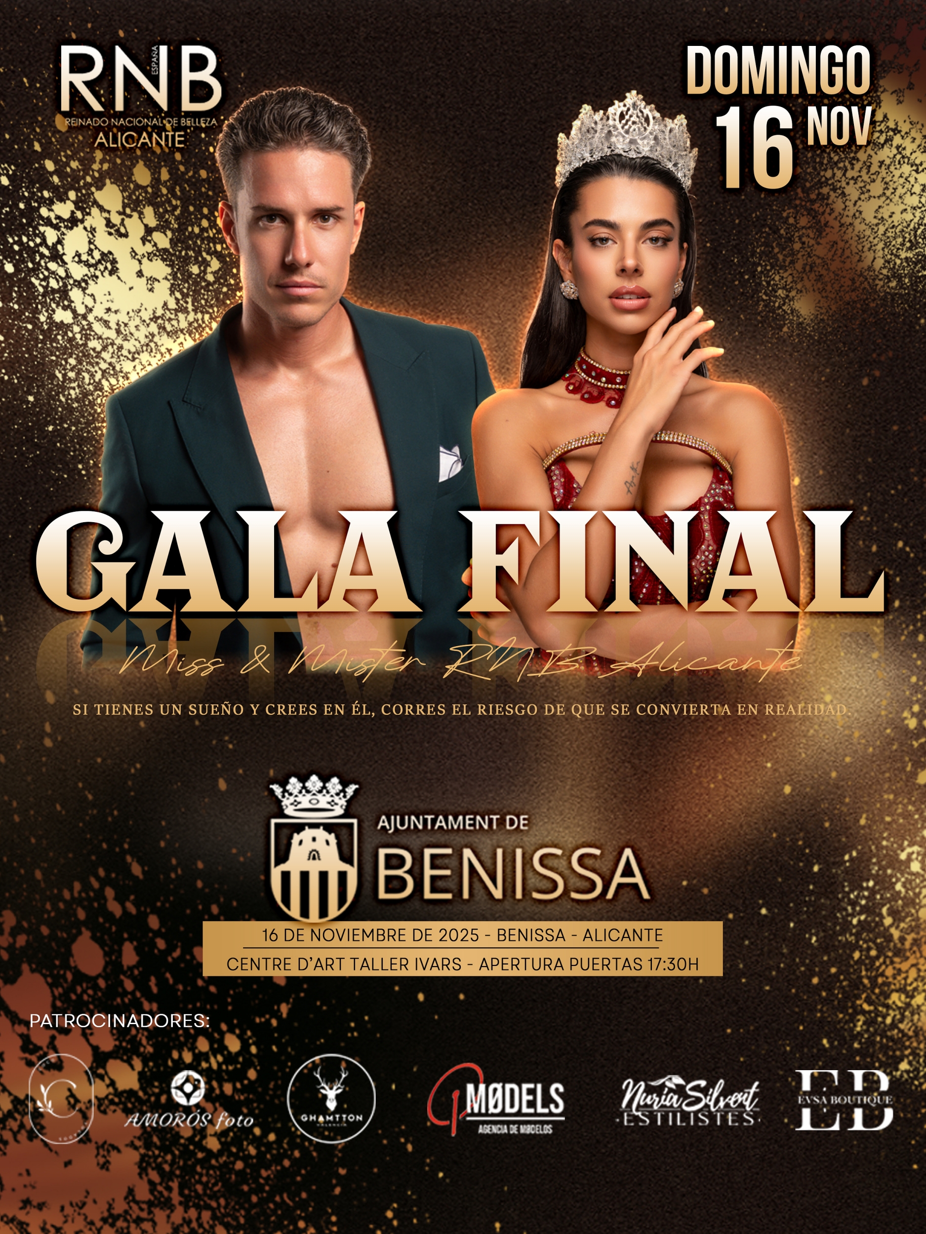 Cartel Miss Mister RNB Alicante 2026