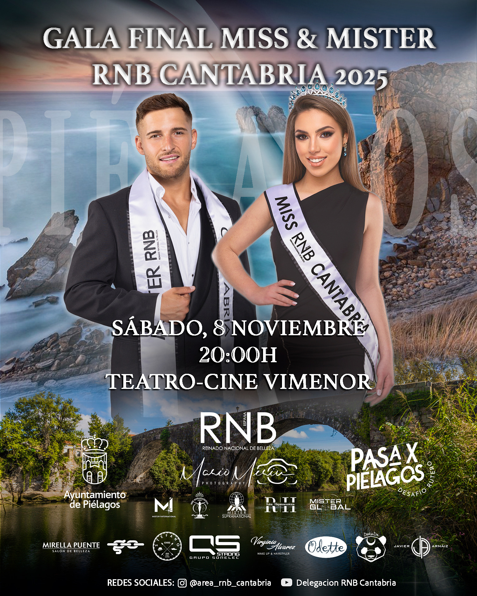 Cartel Miss Mister RNB Cantabria 2026