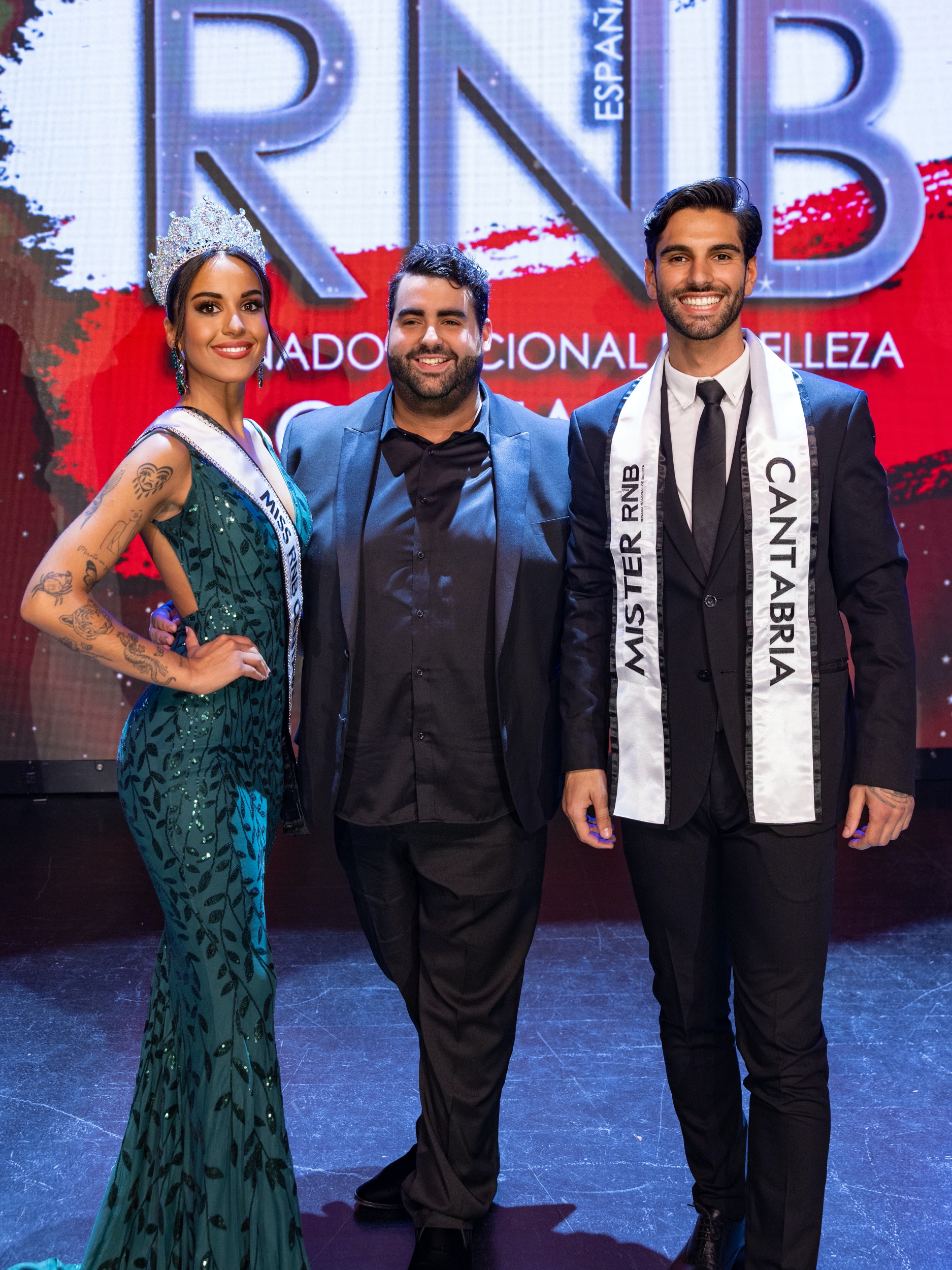 Mario Merin Delegado Cantabria con los nuevos Miss Mister RNB Cantabria 2026