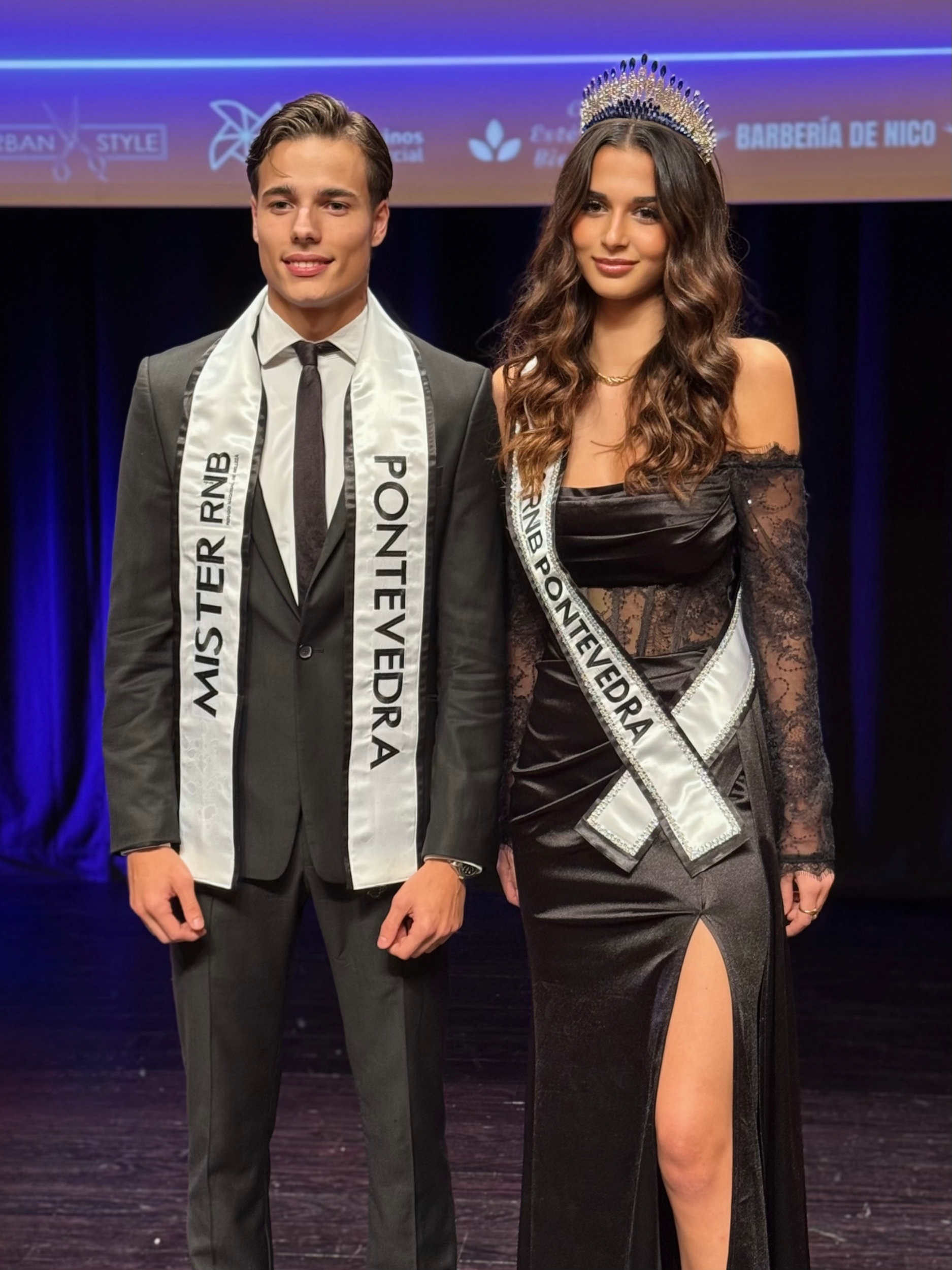 Paula Rojas Rendondela Samuel Adan Vigo nuevos Miss Mister RNB Pontevedra 2026