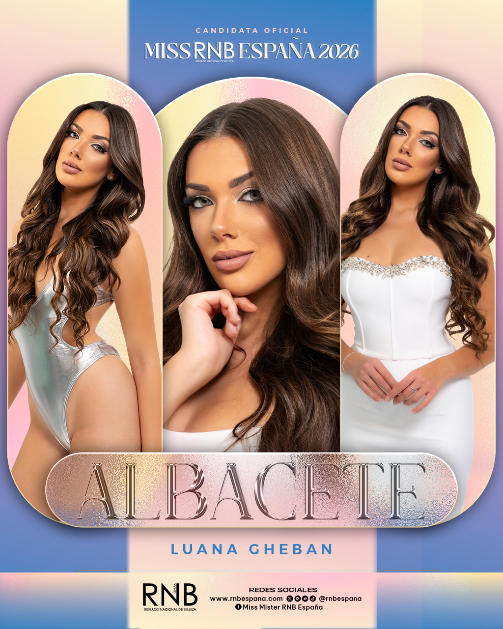 Miss RNB Albacete 2026 Luana Gheban Banner