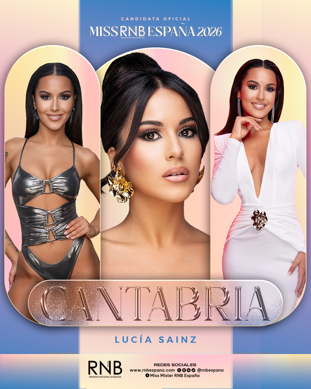 Miss RNB Cantabria 2026 Lucia Sainz Banner