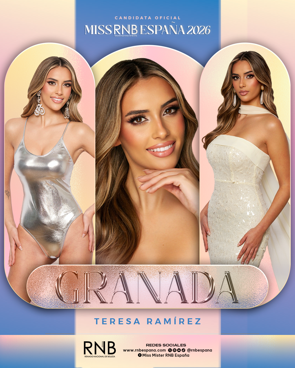 Miss RNB Granada 2026 Teresa Ramirez Banner