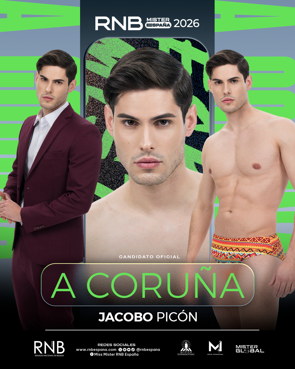 Mister RNB A Coruña 2026 Jacobo Picon Banner