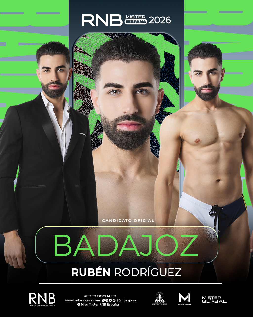 Mister RNB Badajoz 2026 Ruben Rodriguez Banner