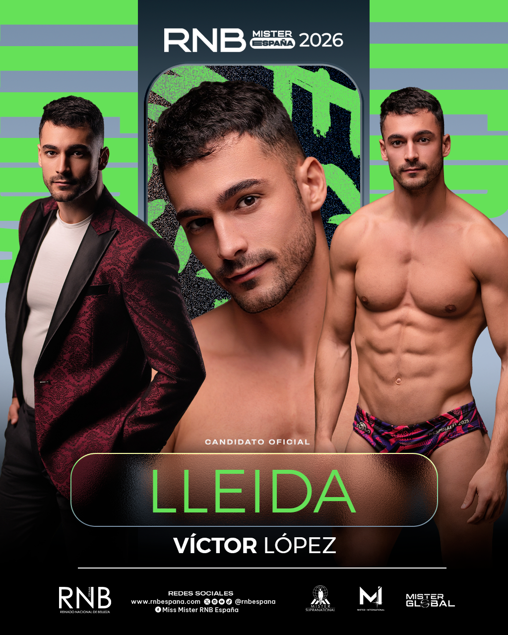 Mister RNB Lleida 2026 Victor Lopez Banner