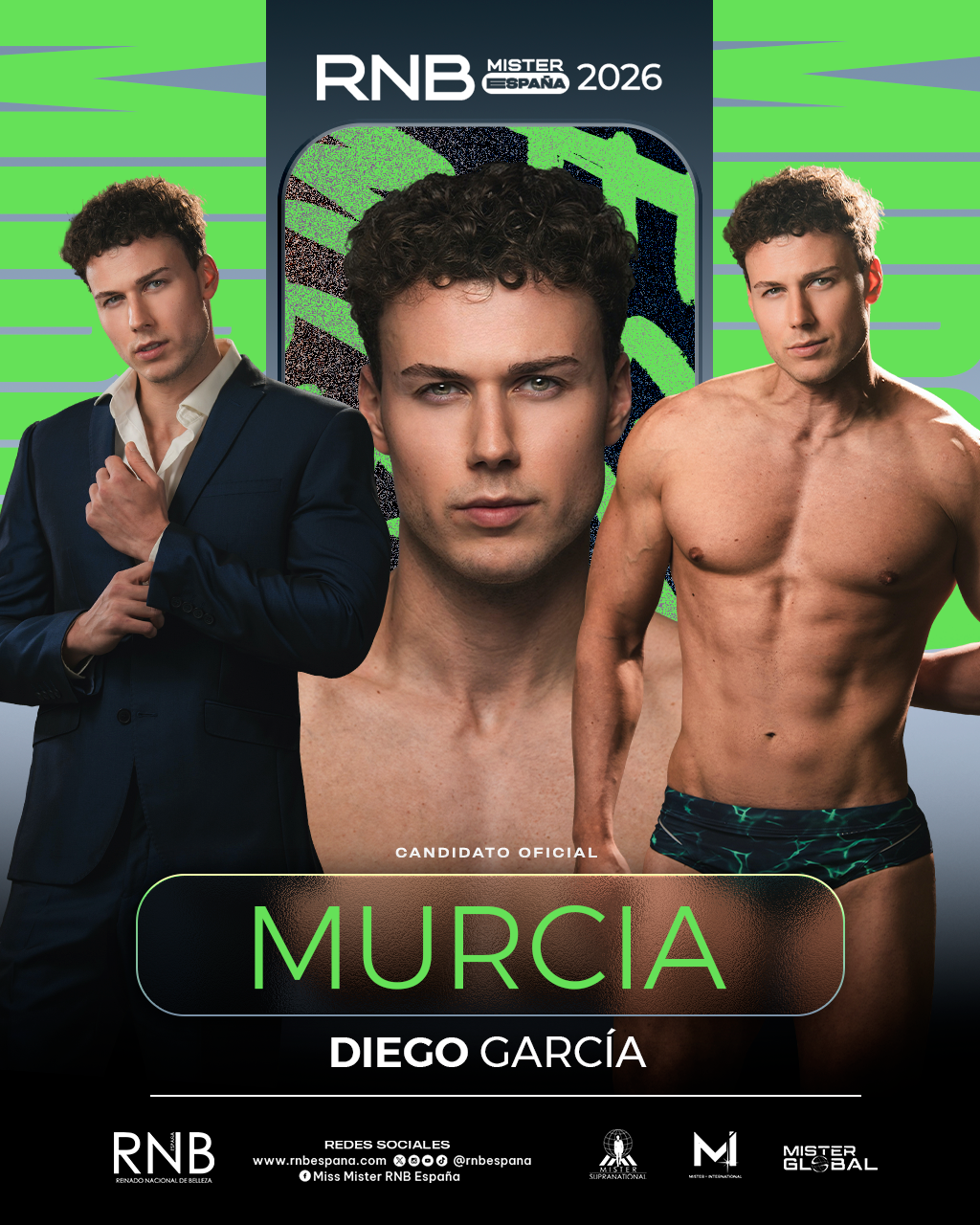 Mister RNB Murcia 2026 Diego Garcia Banner