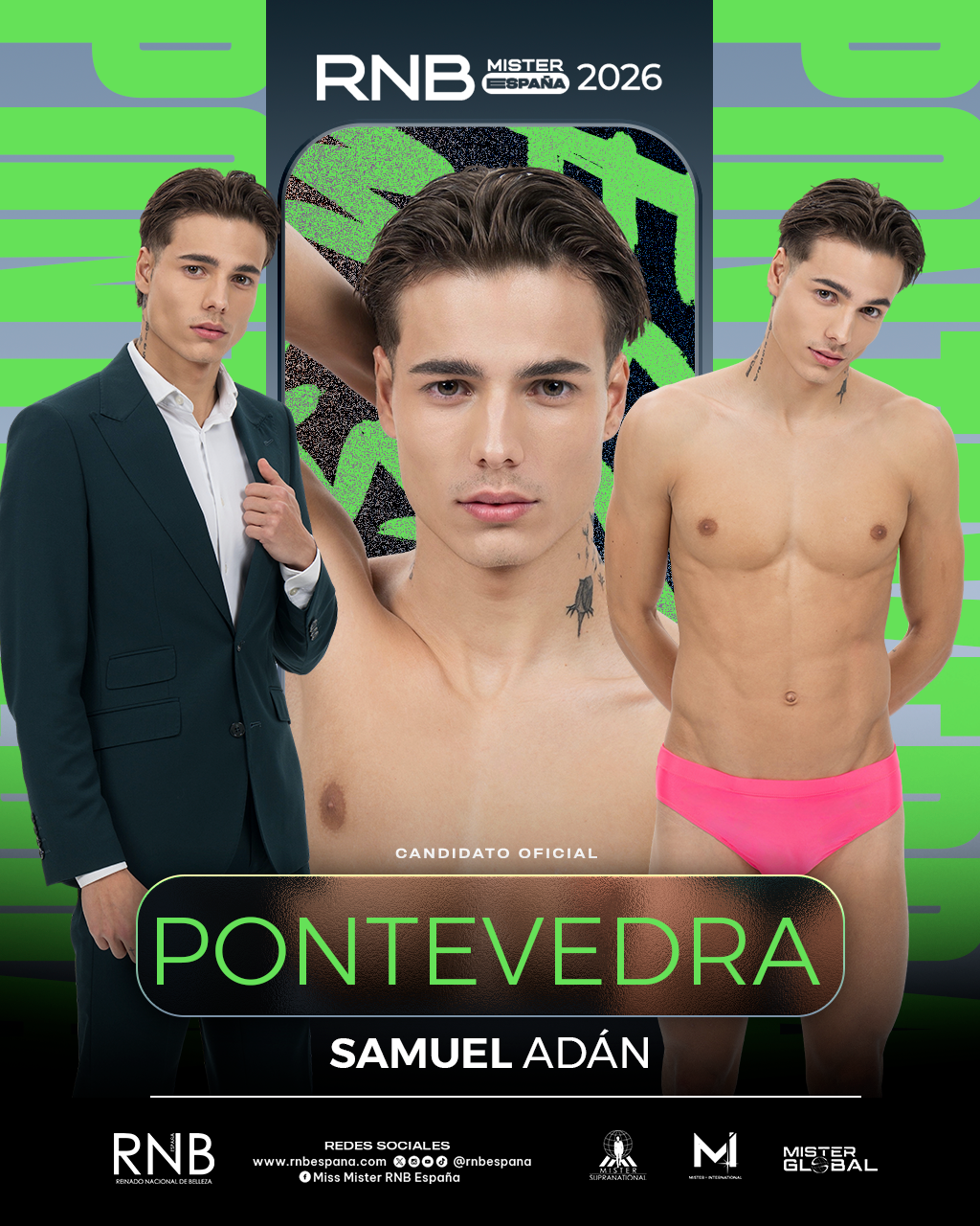Mister RNB Pontevedra 2026 Samuel Adan Banner