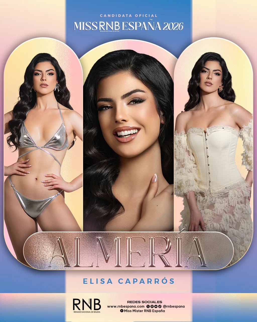 Miss RNB Almeria 2026 Elisa Caparros Banner