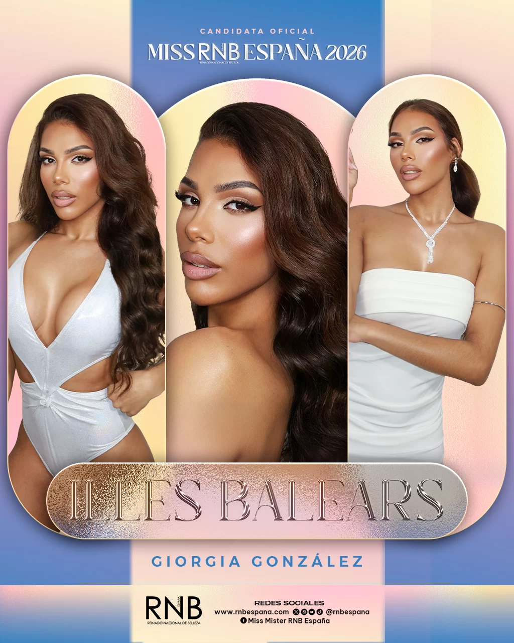 Miss RNB Illes Balears 2026 Giorgia Gonzalez Banner