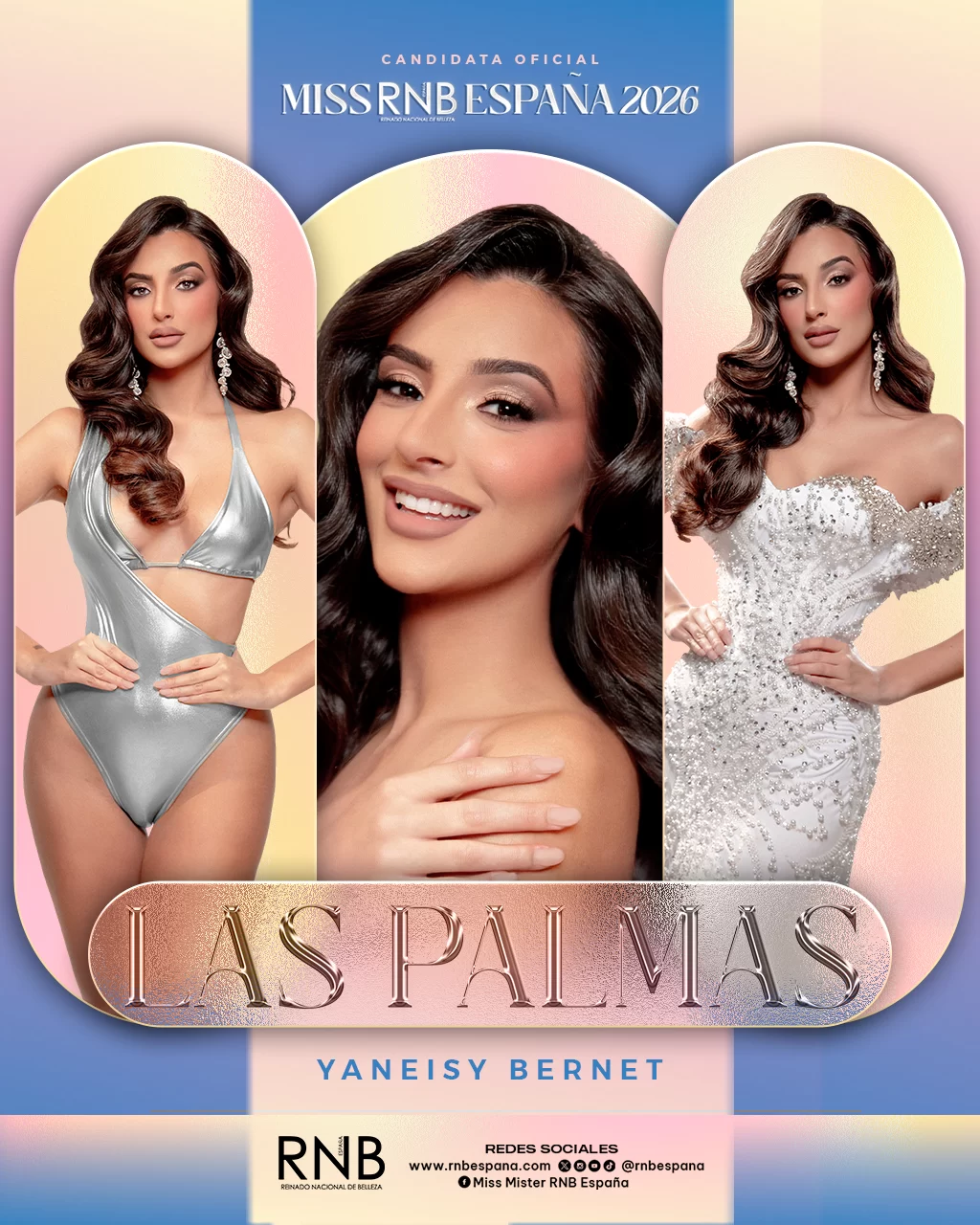 Miss RNB Las Palmas 2025 Yaneisy Bernet Banner