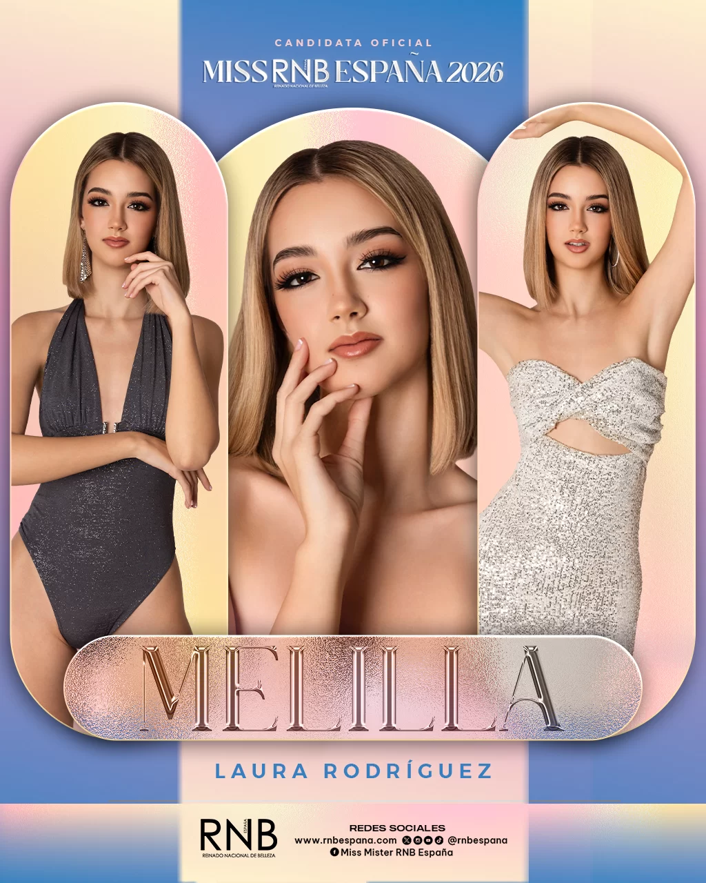Miss RNB Melilla 2026 Laura Rodriguez Banner