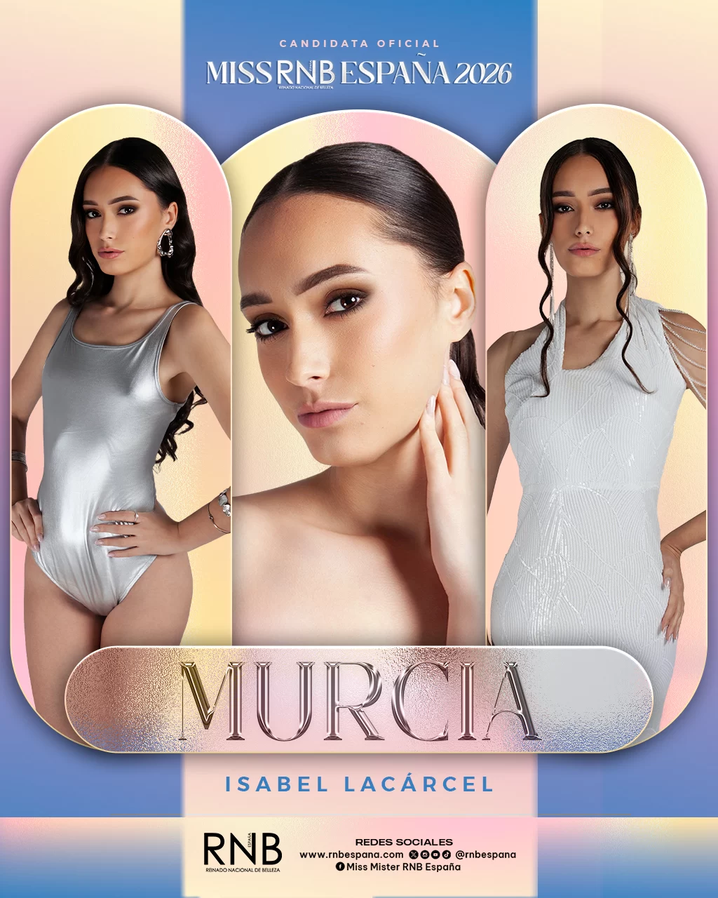 Miss RNB Murcia 2026 Isabel Lacarcel Banner