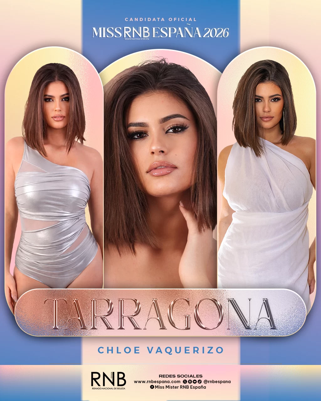 Miss RNB Tarragona 2026 Chloe Vaquerizo Banner