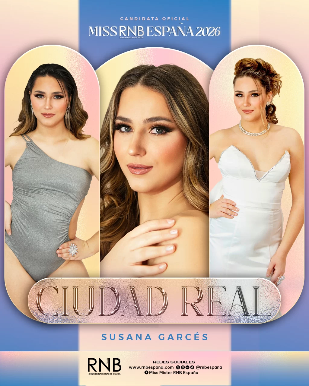 Miss RNB Ciudad Real 2026 Susana Garces Banner