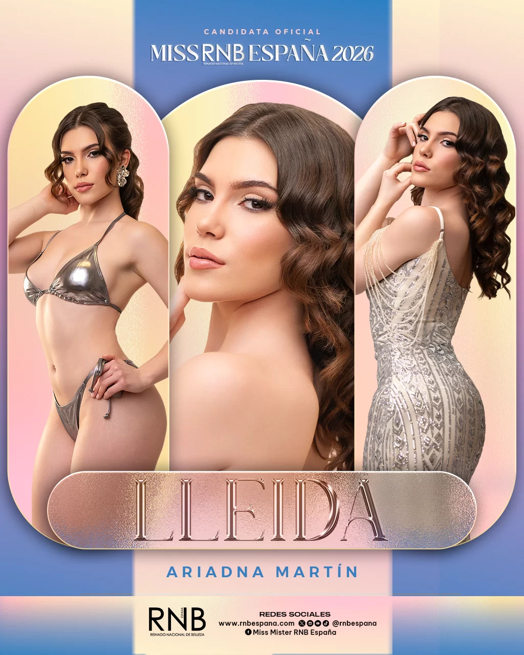 Miss RNB Lleida 2026 Ariadna Martin Banner