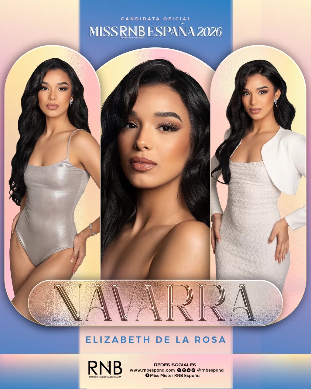 Miss RNB Navarra 2026 Elizabeth De La Rosa Banner