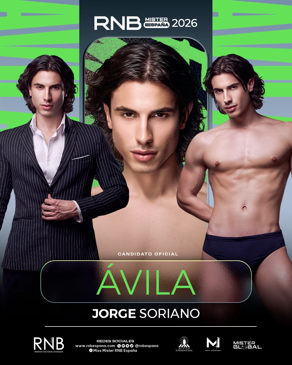 Mister RNB Avila 2026 Jorge Soriano Banner