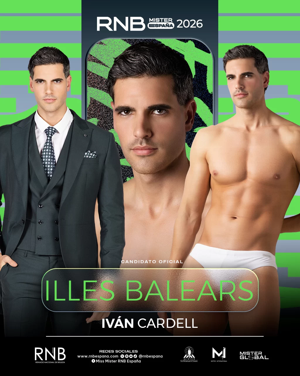 Mister RNB Illes Balears 2026 Ivan Cardell Banner