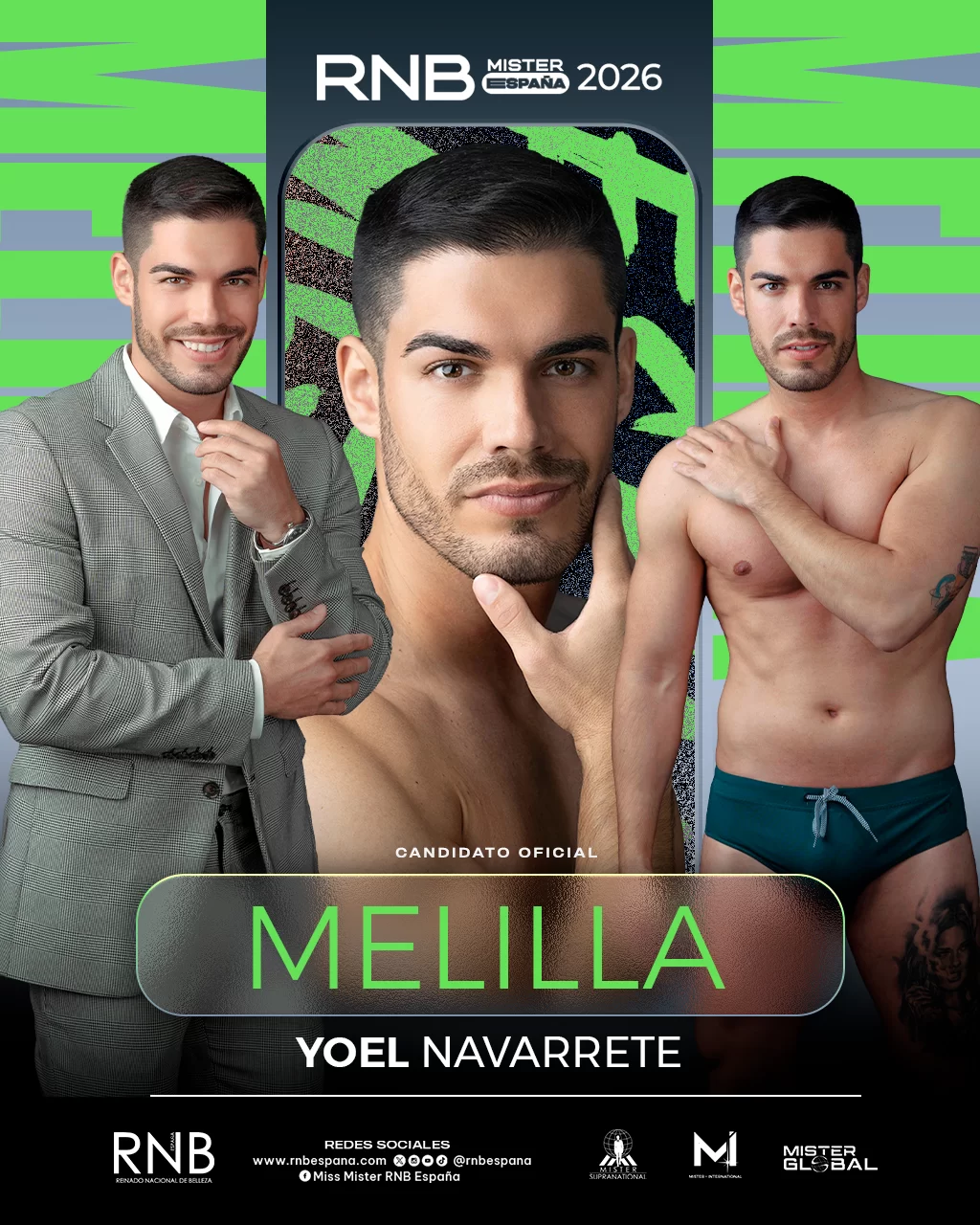 Mister RNB Melilla 2026 Yoel Navarrete Banner