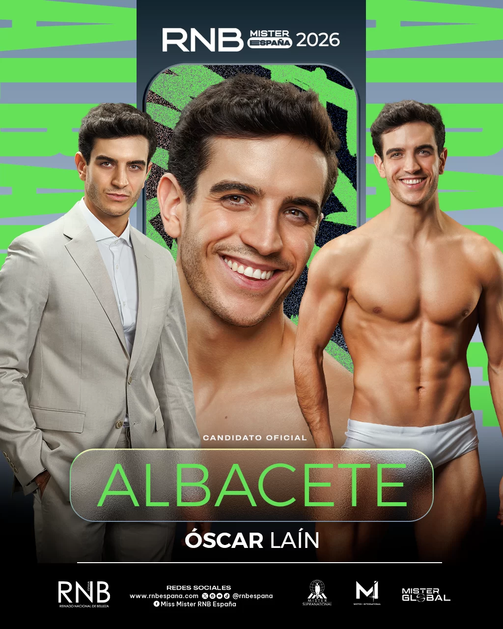 Mister RNB Albacete 2026 Oscar Lain Banner